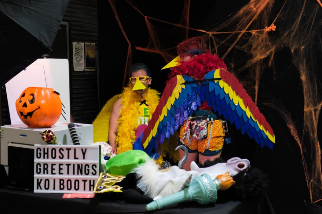 Members just loved hopping in front of our koibooth to capture the great costumes they'd put together! 